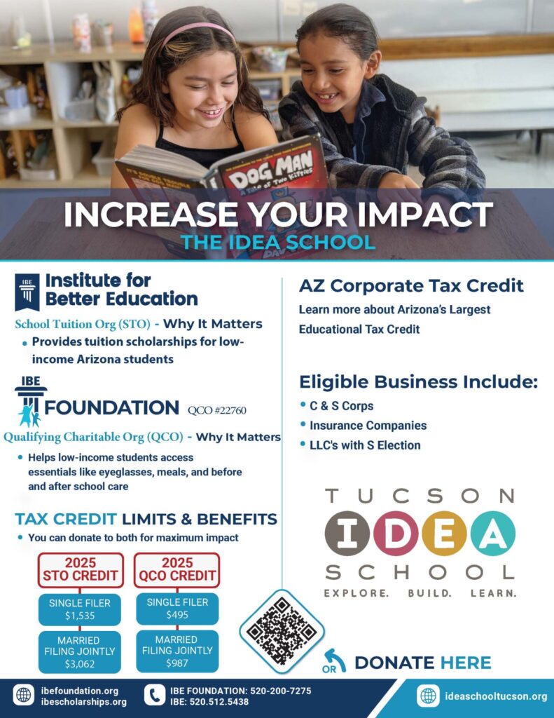 IBE Flyer - Tax Credit Giving - IDEA School